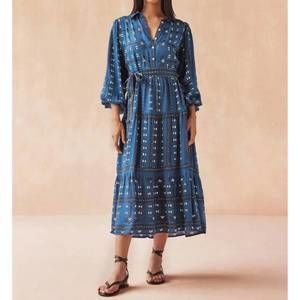 NEW OMIKA emery maxi dress in indigo malva